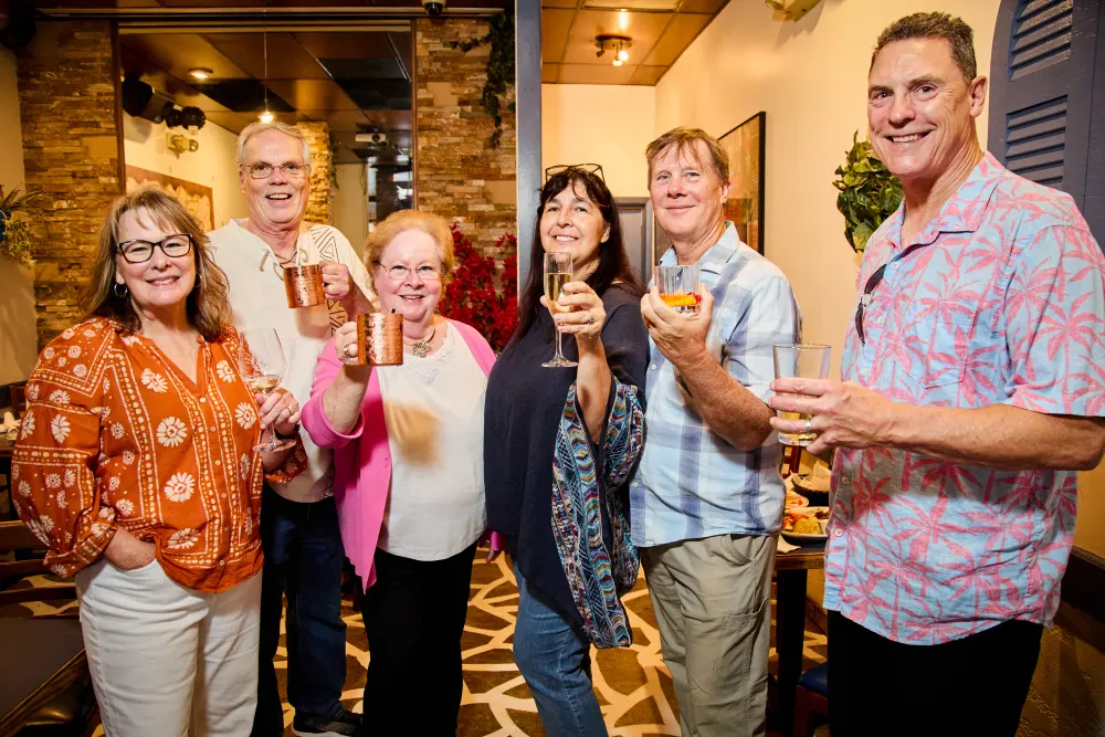 Guests gathered together at Demitri’s Taverna for DPC kickoff night